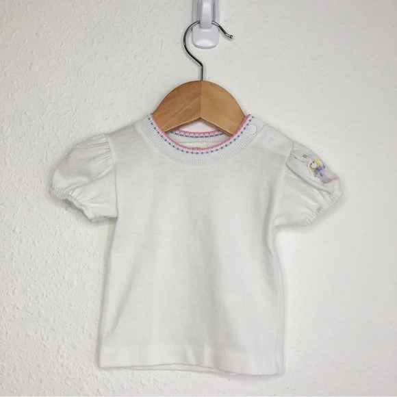 Vintage Health-Tex matching set lavender footie overalls w/ clown tee 3 months - Picture 3 of 15